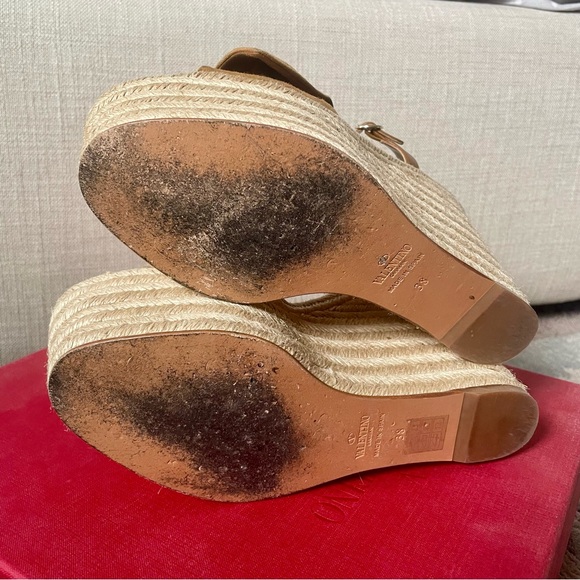 Valentino Suede Bow Wedges - Picture 6 of 14